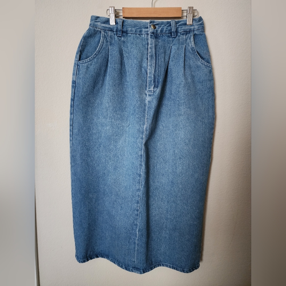 Classic Blue Denim Skirt Size 8